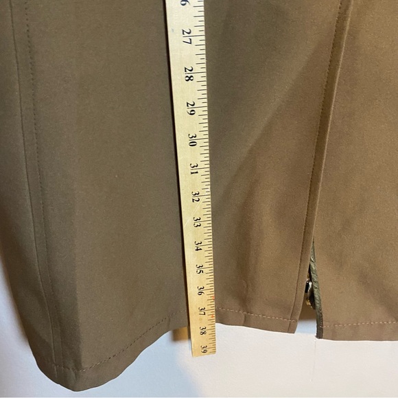 Richman Brothers Mens 44 Tan Trench Coat Removable Zip Lining Vintage Business - Picture 5 of 9